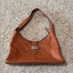 Brown Leather Shoulder Bag Kenneth Cole New York very good condition